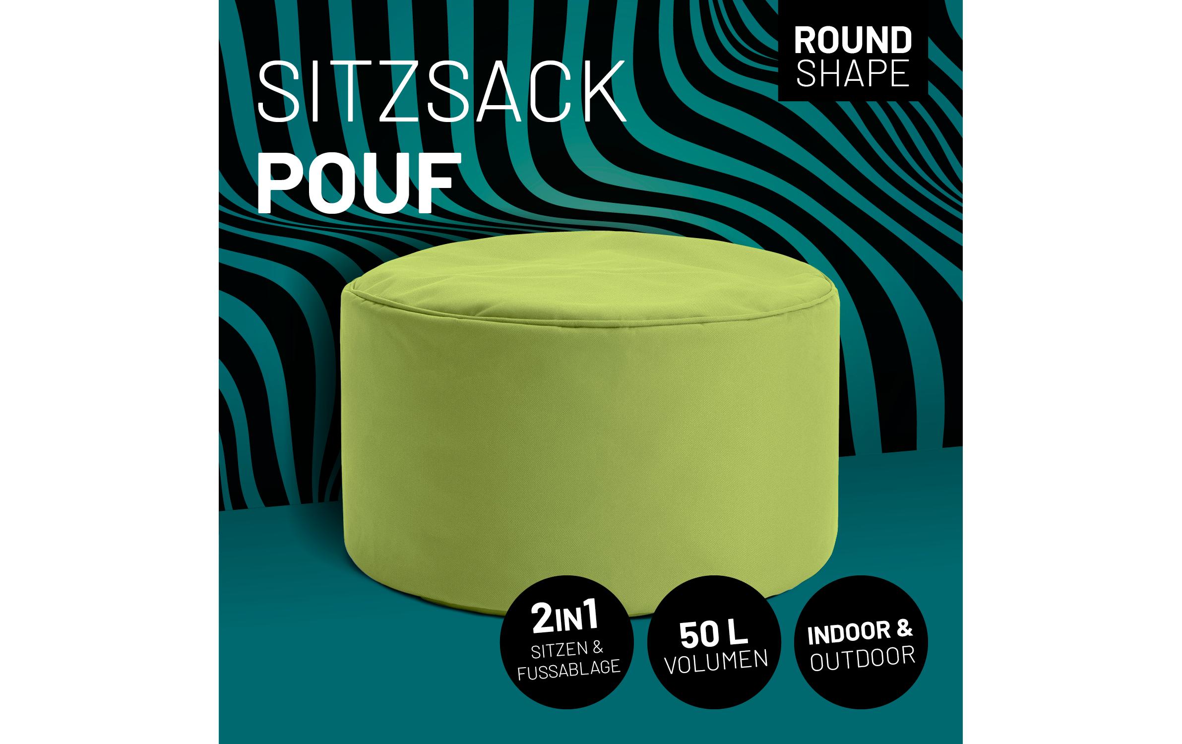 1831501_1 - Mediatech Lumaland Hocker 50 Liter Grün 45x25cm, Waschbar, Abnehmbar