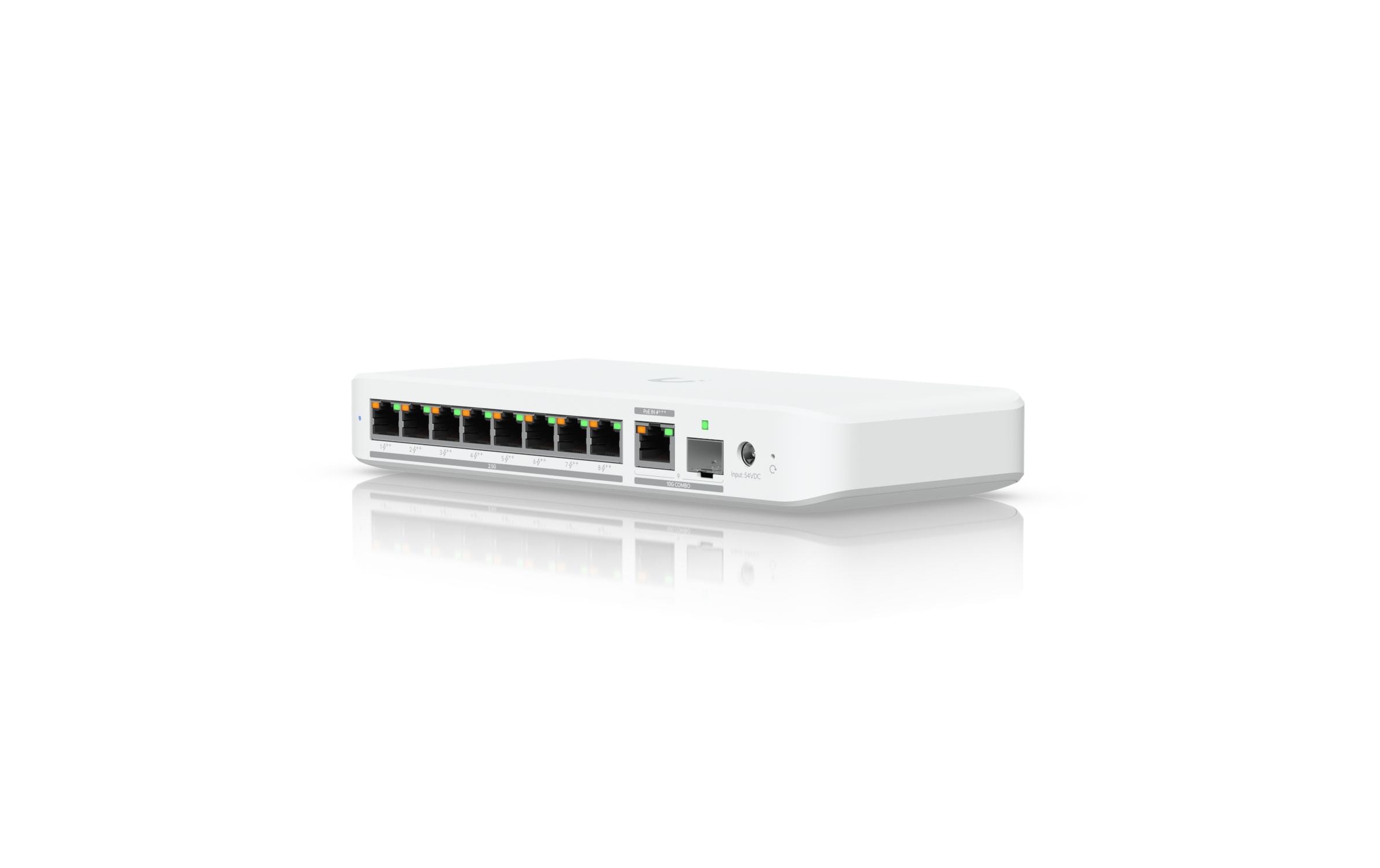 Ubiquiti Unifi Switch USW-FLEX-2.5G-8-POE 5x2.5GE PoE++, bis 196W, ohne Netzteil