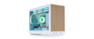 1833014_1 - Mediatech Lian Li DAN CASES A3-mATX Wood Edition WH Micro-ATX Gehäuse, Buche, Weiss