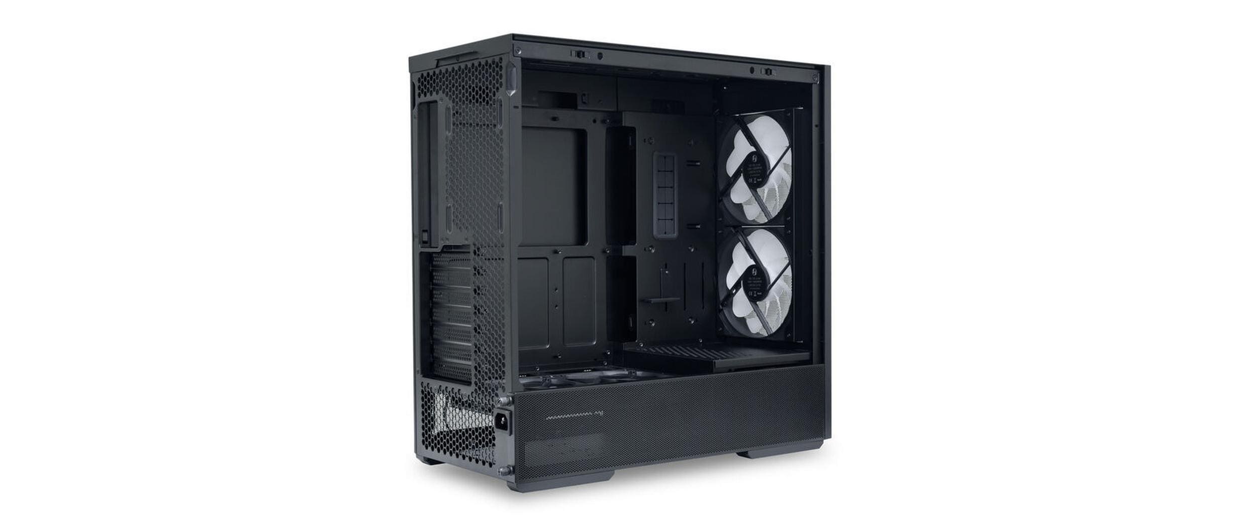 1833015_1 - Mediatech Lian Li LANCOOL 207 Schwarz Midi-Tower, Tempered Glass, Schwarz