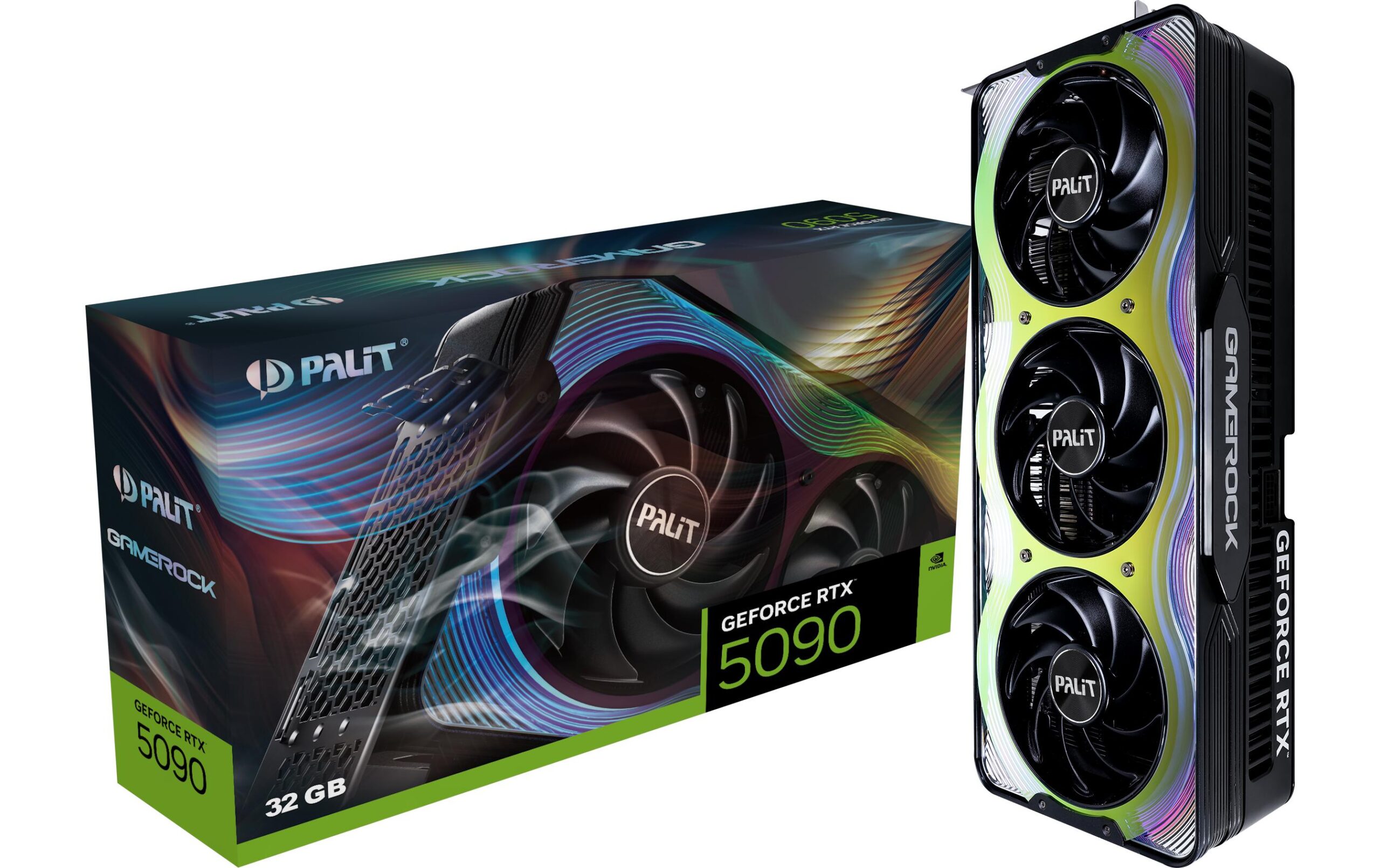 1836002 - Mediatech Palit RTX5090 Game Rock, 32GB GDDR7 GeForce RTX5090, 3x DP, 1x HDMI kaufen Schweiz | Mediatech.ch
