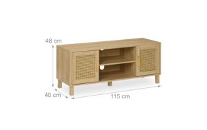 1837332_1 - Mediatech relaxdays TV Möbel Rattan Design MDF China