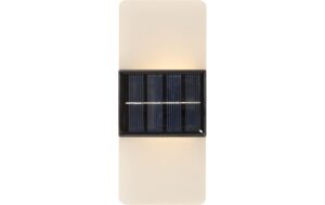 Star Trading Solar-Wandleuchte Wally Frost IP44, Warm/Kaltweiss, 2 LEDS