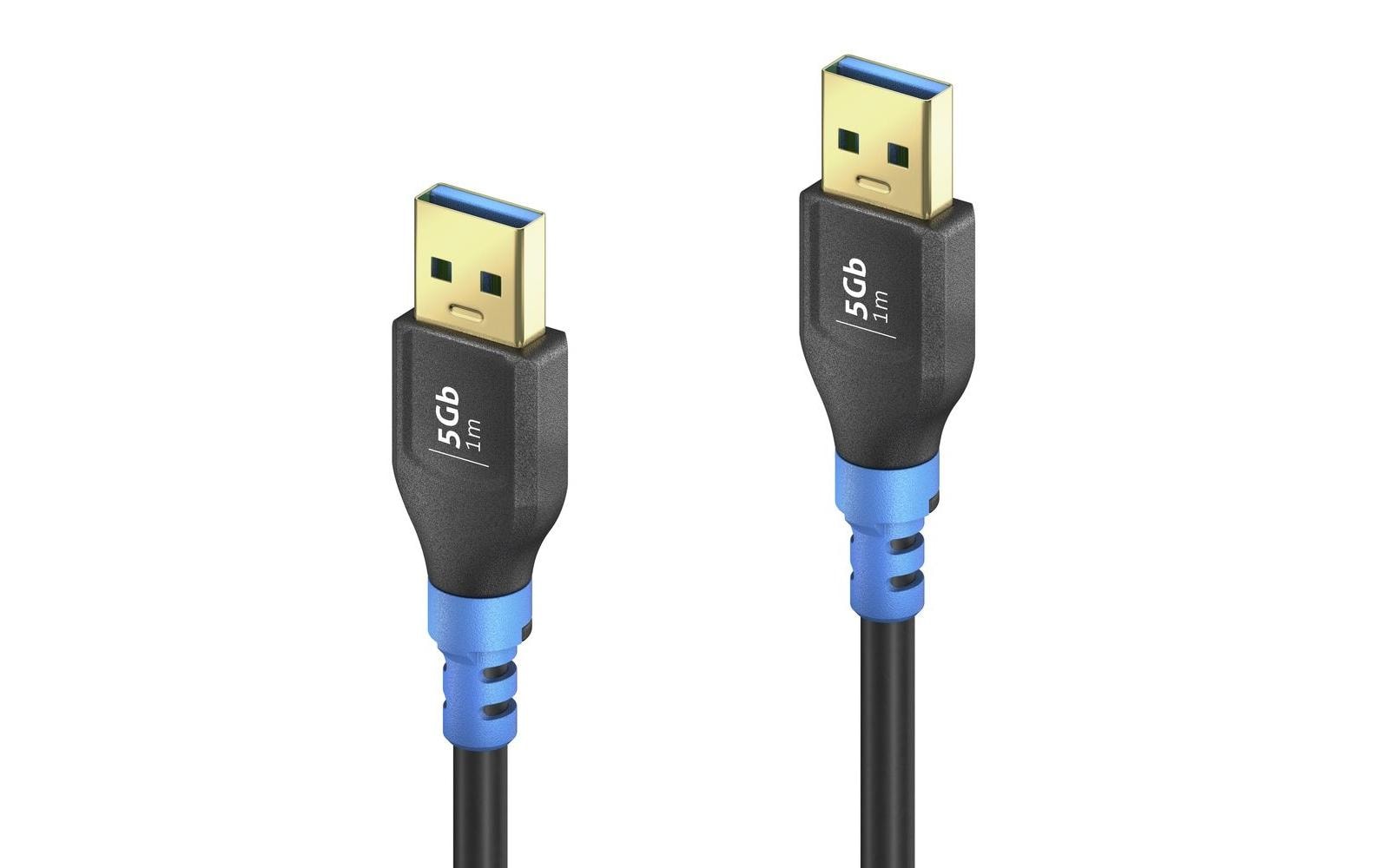 1839156 - Mediatech FlexInstall USB3.2 Kabel Typ A-A, 2.0m 5Gbps, 15W, USB3.2 Gen1