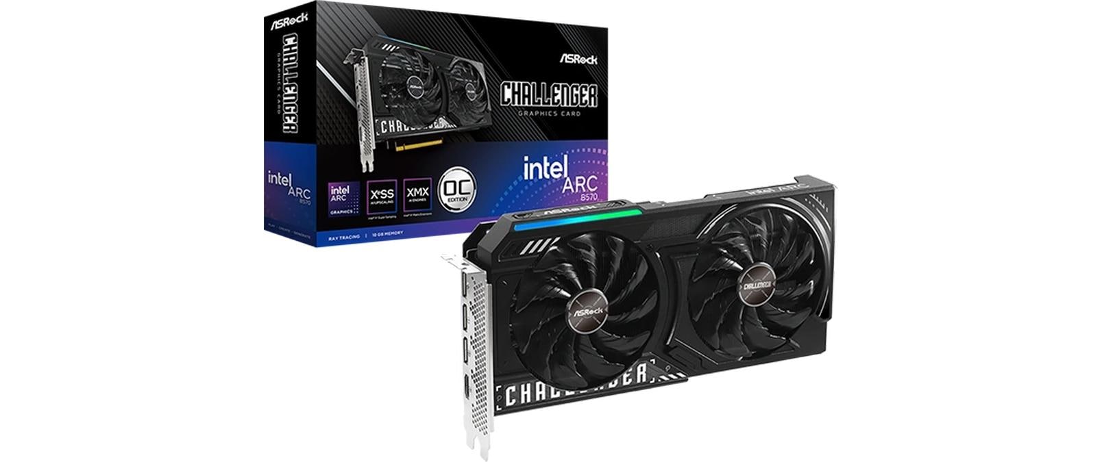 1841255 - Mediatech ASRock Intel Arc B570 Challenger O10GB Intel Arc B570, 3x DP, 1x HDMI kaufen Schweiz | Mediatech.ch