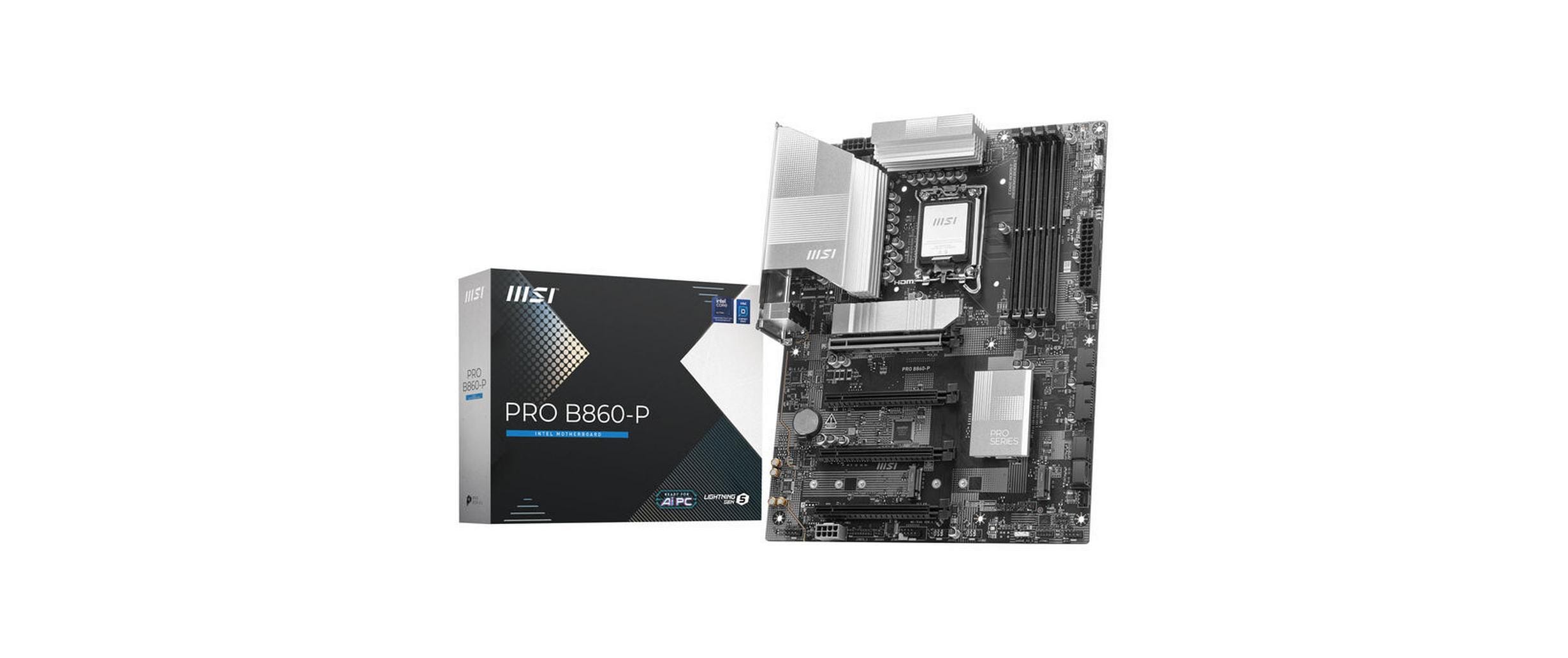 1841373 - Mediatech MSI PRO B860-P, LGA1851, ATX Intel B860, 4x DDR5, PCIe 5.0, HDMI, DP kaufen Schweiz | Mediatech.ch