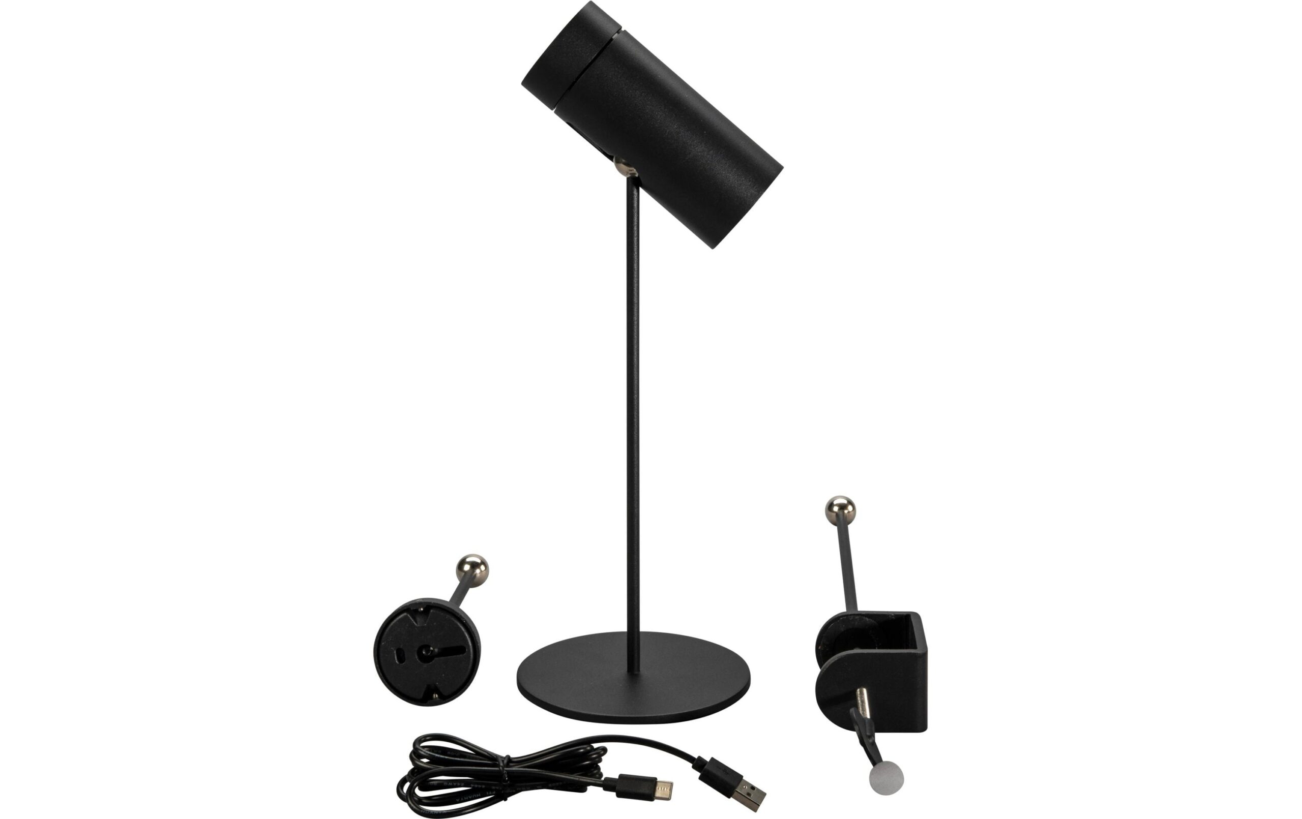 1842293 - Mediatech Konstsmide Multi USB-Tischleuchte Schwarz LED 2200/3000K, Dimmbar / IP54 kaufen Schweiz | Mediatech.ch