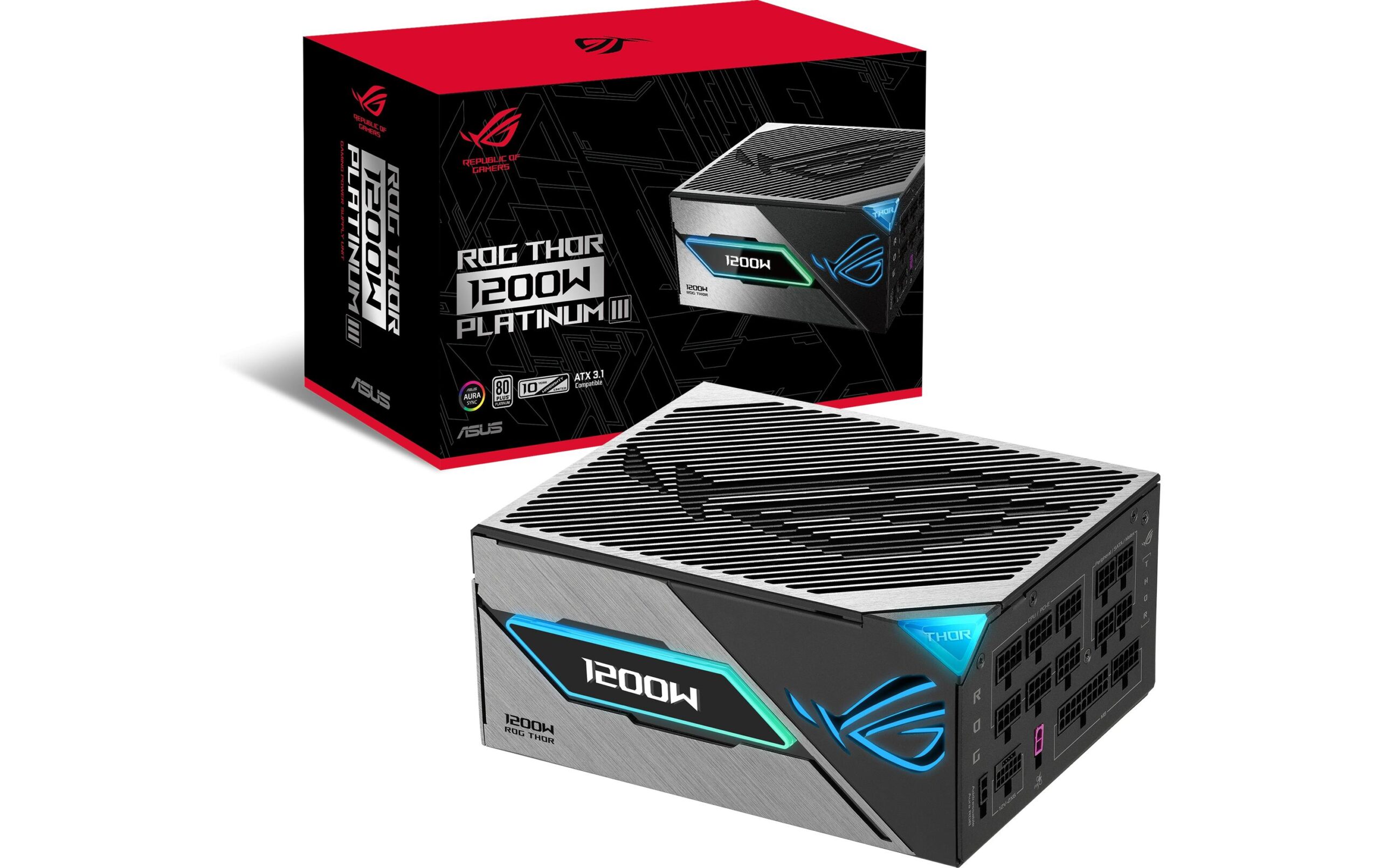 1842842 - Mediatech Asus ROG Thor 1200W Platinum III 80+ Platinum, OLED Display, PCI-E 5.1 kaufen Schweiz | Mediatech.ch
