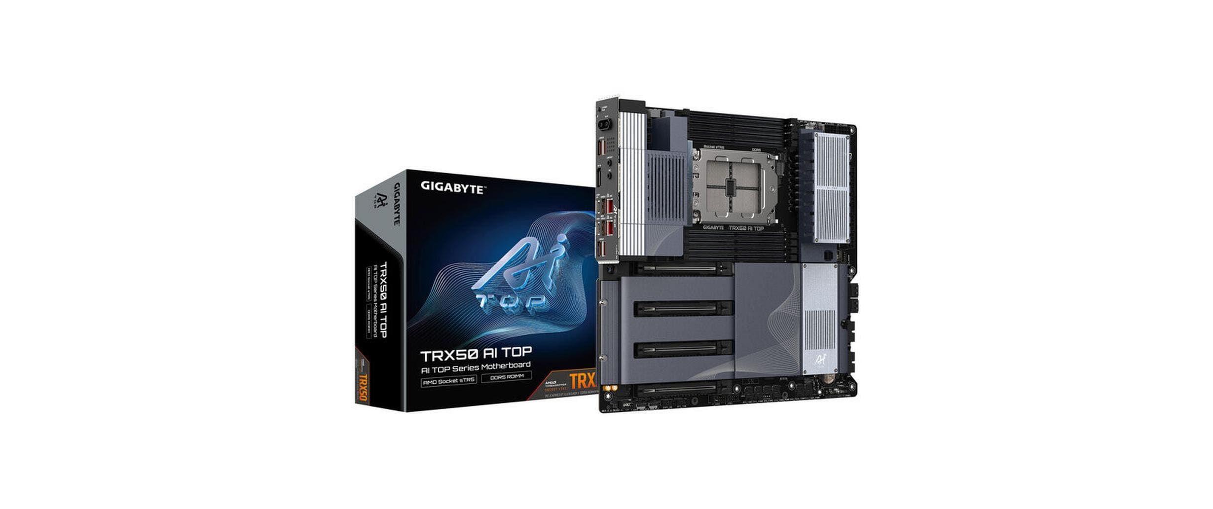 1843790 - Mediatech Gigabyte TRX50 AI TOP, EATX TR5, AMD TRX50, 4x DDR5, WIFI 7 kaufen Schweiz | Mediatech.ch