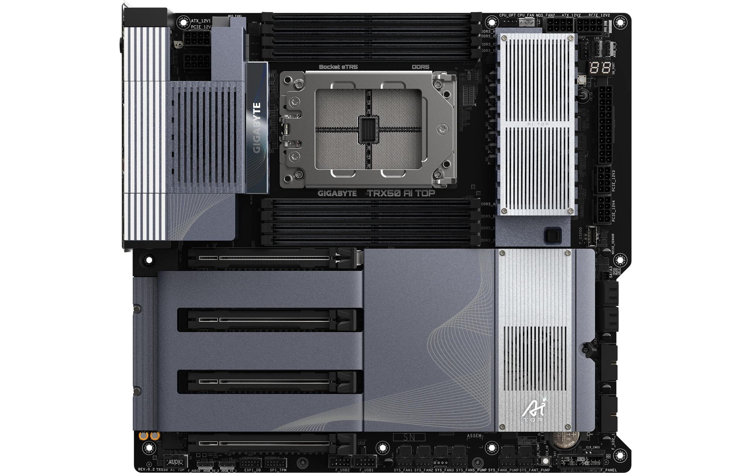1843790_1 - Mediatech Gigabyte TRX50 AI TOP, EATX TR5, AMD TRX50, 4x DDR5, WIFI 7