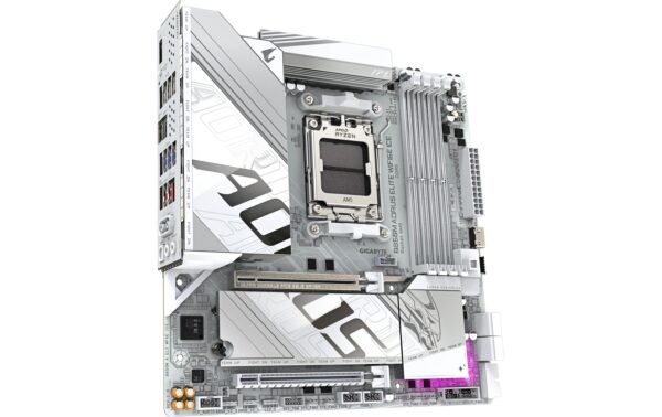 Gigabyte B850M AORUS ELITE WF6E ICE, uATX AM5, AMD B850, 4x DDR5, WIFI6E