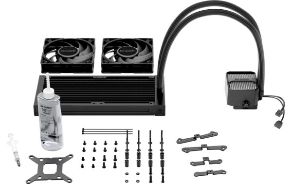 Wasserkühler be quiet! silent Loop 3 240mm kompatibel zu Intel/AMD, 2x 120mm Radiator