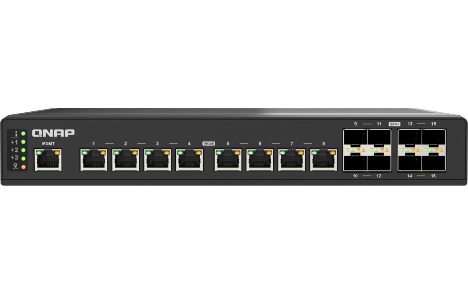 1850540 - Mediatech QNAP QSW-IM3216-8S8T, Management Switch 16-Port 10GbE SFP+/RJ-45, rackmount design kaufen Schweiz | Mediatech.ch