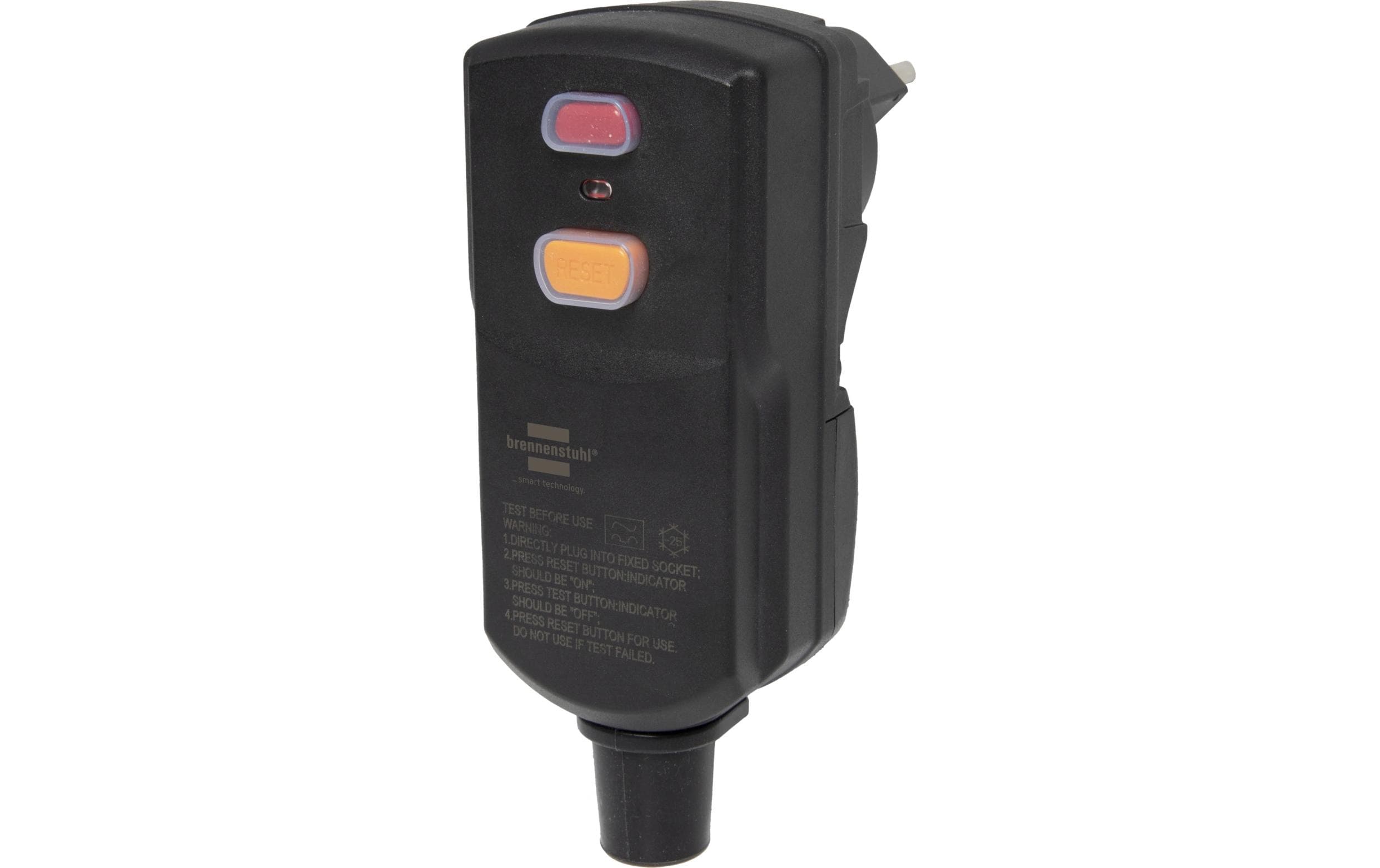 1850879 - Mediatech Brennenstuhl FI-Zwischen-Schutzschalter 10A-30mA, Typ A, 230V, IP55 kaufen Schweiz | Mediatech.ch