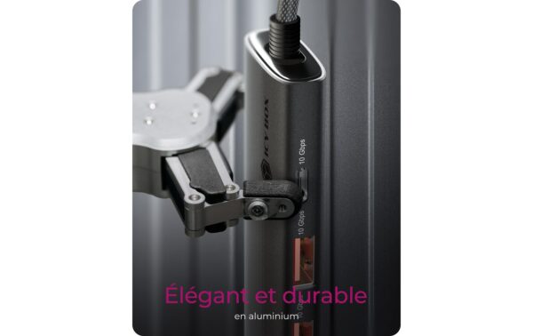 1852556_4 - Mediatech ICY BOX IB-HUB1437-CPD, 2xUSB3.2, 2xUSB-A mit integriertem 30-cm-Kabel, Power Deliver