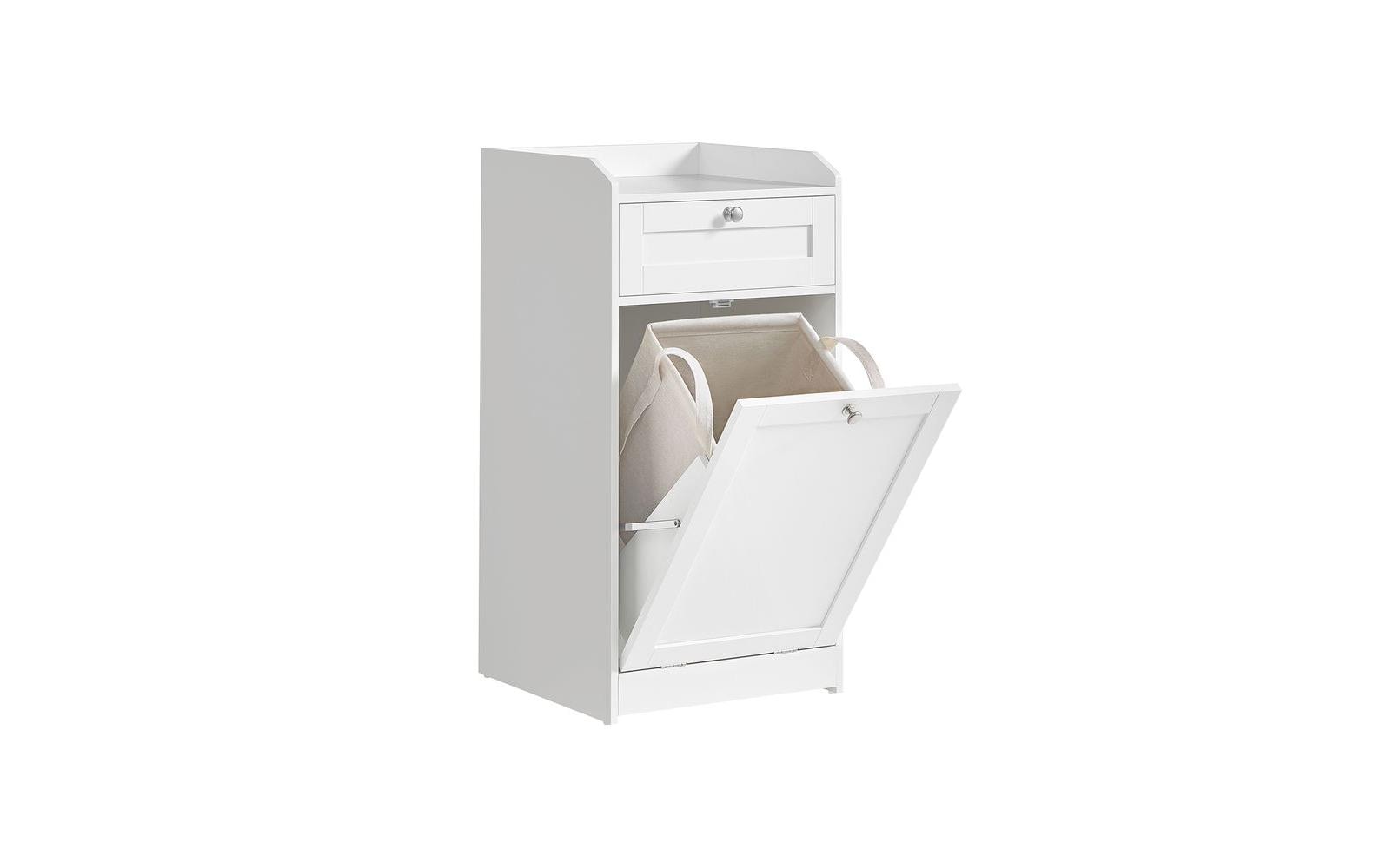 1853460 - Mediatech Vasagle Aufbewahrungsschrank mit Wäschekorb und Ablage, 40x40x80.2 cm (TxB), MDF kaufen Schweiz | Mediatech.ch