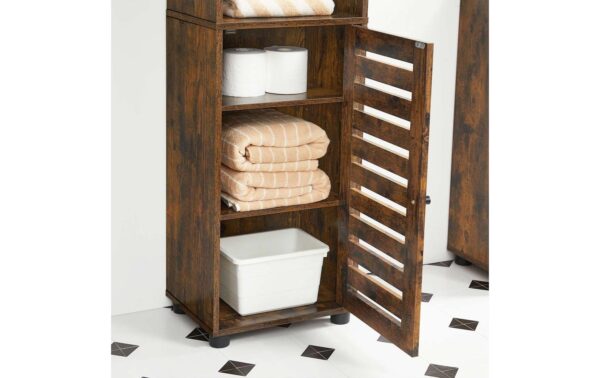 Vasagle Schrank Rustic Braun 40x30x167 cm (BxTxH), MDF