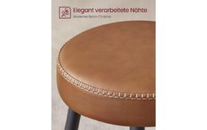 Vasagle Barhocker, 2er Set, Sitzhöhe 75cm 51.6x75 cm (DxH), Traglast 100 kg