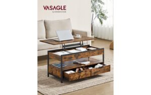 Vasagle Couchtisch Industrial Look 100x50x48 cm, Spanplatte, Eisen