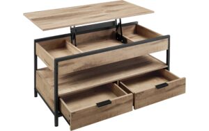 Vasagle Couchtisch Kamelbraun 100x50x48 cm, Spanplatte, Eisen kaufen Schweiz | Mediatech.ch