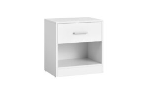 Vasagle Beistelltisch in Weiss mit Schublade 39x27.6x41 cm (BxTxH), Spanplatte