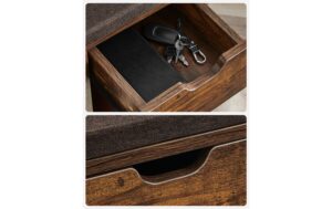 1853533_5 - Mediatech Vasagle Schuhschrank mit Polster,Industrial Look, 104x30.5x48 cm, Spanplatte