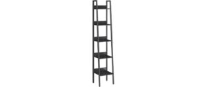 Vasagle Regal Schwarz, 5 Ablagen 33.8x30x170 cm (BxTxH), Spanplatte, Stahl kaufen Schweiz | Mediatech.ch