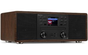 Audizio Avola WD DAB+/FM Radio mit BT u. CD, WLAN, holz