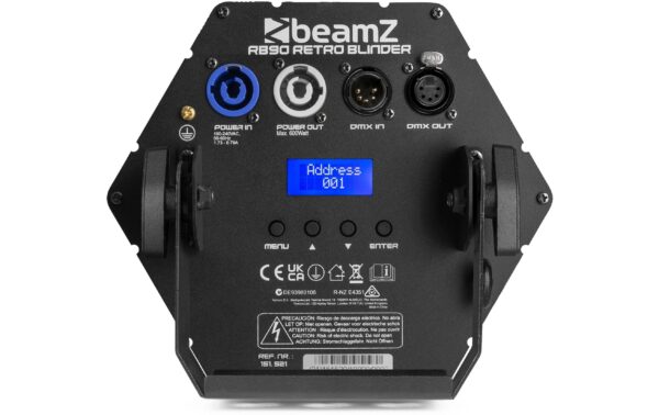 1857584_7 - Mediatech BeamZ RB90-5 Deco Retro Blinder, 3x 30W Amber