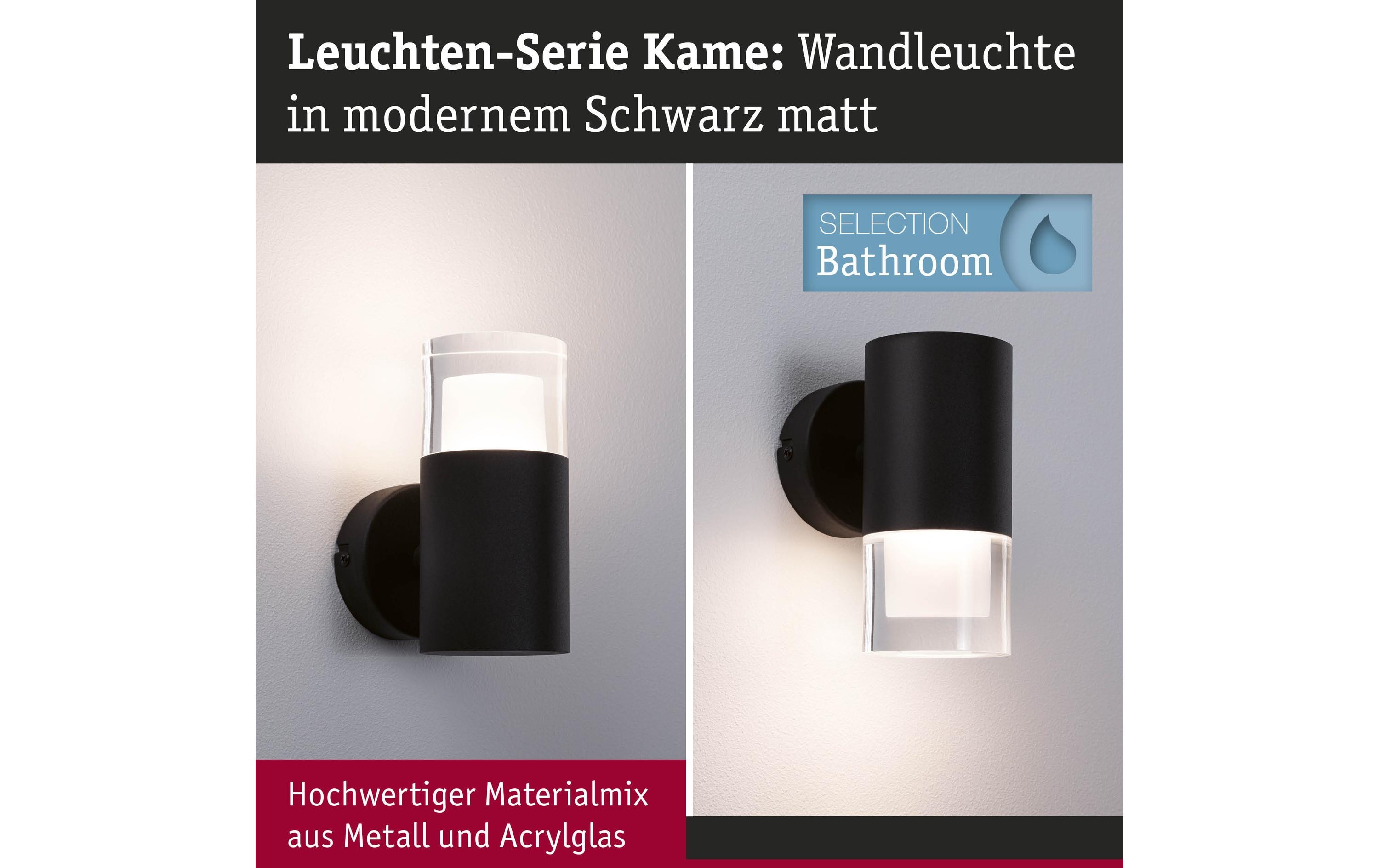 1859077_1 - Mediatech Paulmann Selection Bathroom Wand-/Deckenleu Kame IP44 3000K 320lm 230V 5W Signals