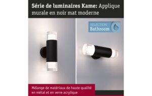 Paulmann Selection Bathroom Wand-/Deckenleu Kame IP44 3000K 2x460lm 230V 2x4W Sig