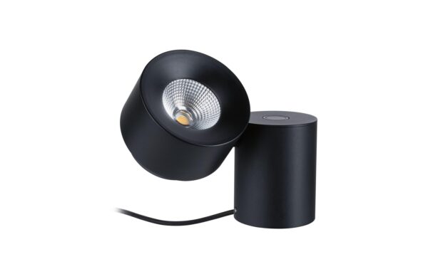 Paulmann LED Tischleuchte 3-Step-Dim Puric Pane 2700K 300lm 3W Schwarz