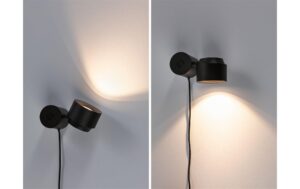 Paulmann LED Tischleuchte 3-Step-Dim Puric Pane 2700K 300lm 3W Schwarz