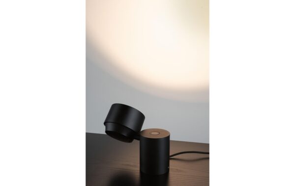 Paulmann LED Tischleuchte 3-Step-Dim Puric Pane 2700K 300lm 3W Schwarz