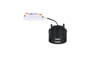 Paulmann LED Einbau Spircle rund 78mm 8W 550lm 230V 3000K Schwarz matt