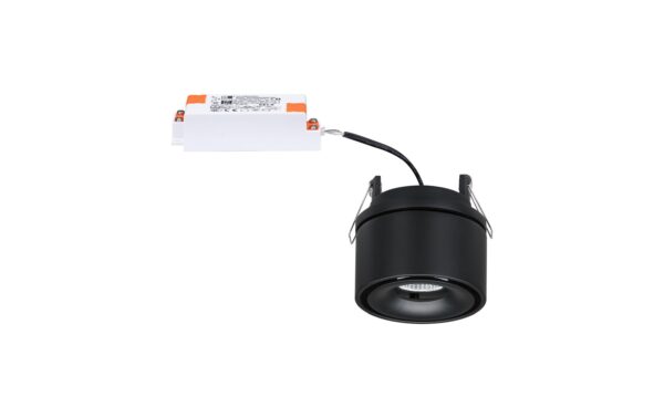 Paulmann LED Einbau Spircle rund 78mm 8W 550lm 230V 3000K Schwarz matt
