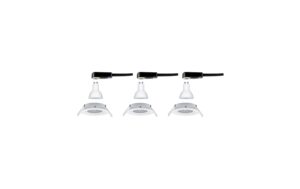 Paulmann LED Einbauleuchte 3-Step-Dim Nova Basisset schwenkbar rund 84mm 50° GU10 3x6