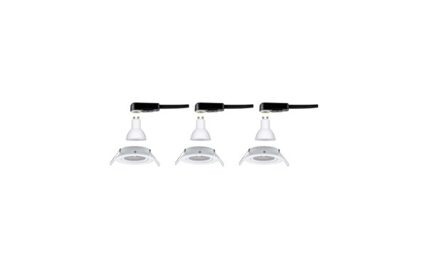 Paulmann LED Einbauleuchte 3-Step-Dim Nova Basisset schwenkbar rund 84mm 50° GU10 3x6