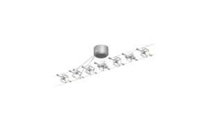 Paulmann Seilsystem Mac II Basisset GU5,3 max. 7x10W dimmbar 230/12V Chrom matt
