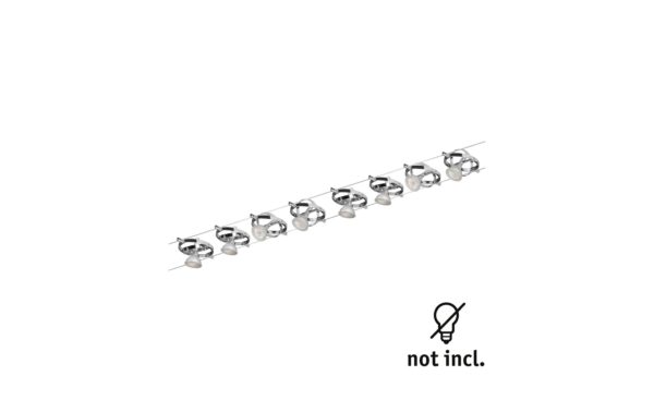 1859128_2 - Mediatech Paulmann Seilsystem Cardan Basisset GU5,3 max. 8x10W dimmbar 230/12V Chrom matt, Chro