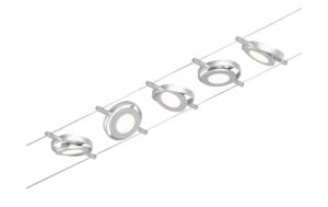 Paulmann CorDuo LED Seilsystem RoundMac Basisset 5x200lm 5x4,5W 3000K 230/12V Chrom