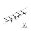 1859136 - Mediatech Paulmann CorDuo Seilsystem Salt Basisset GU5,3 max. 5x10W 230/12V Schwarz matt, Chr