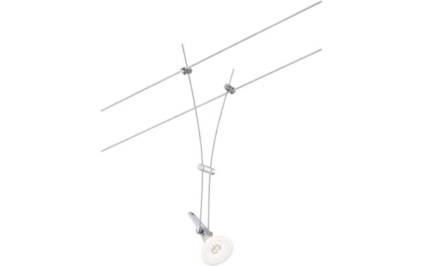 Paulmann CorDuo Seilsystem Comet Einzelspot GU5,3 max. 50W dimmbar 12V Chrom matt