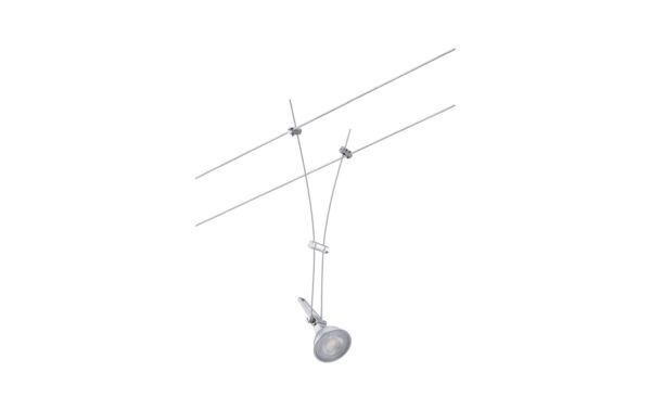 Paulmann CorDuo Seilsystem Comet Einzelspot GU5,3 max. 50W dimmbar 12V Chrom matt