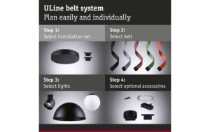 Paulmann ULine Pendel Cone 350mm 3000K 90Ra 930 12W 48V DC Schwarz Aluminium