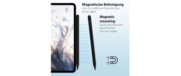 LMP DigiPen BK für iPad 140 mAh, USB-C-C Ladekabel, Touch Ein-/Aus