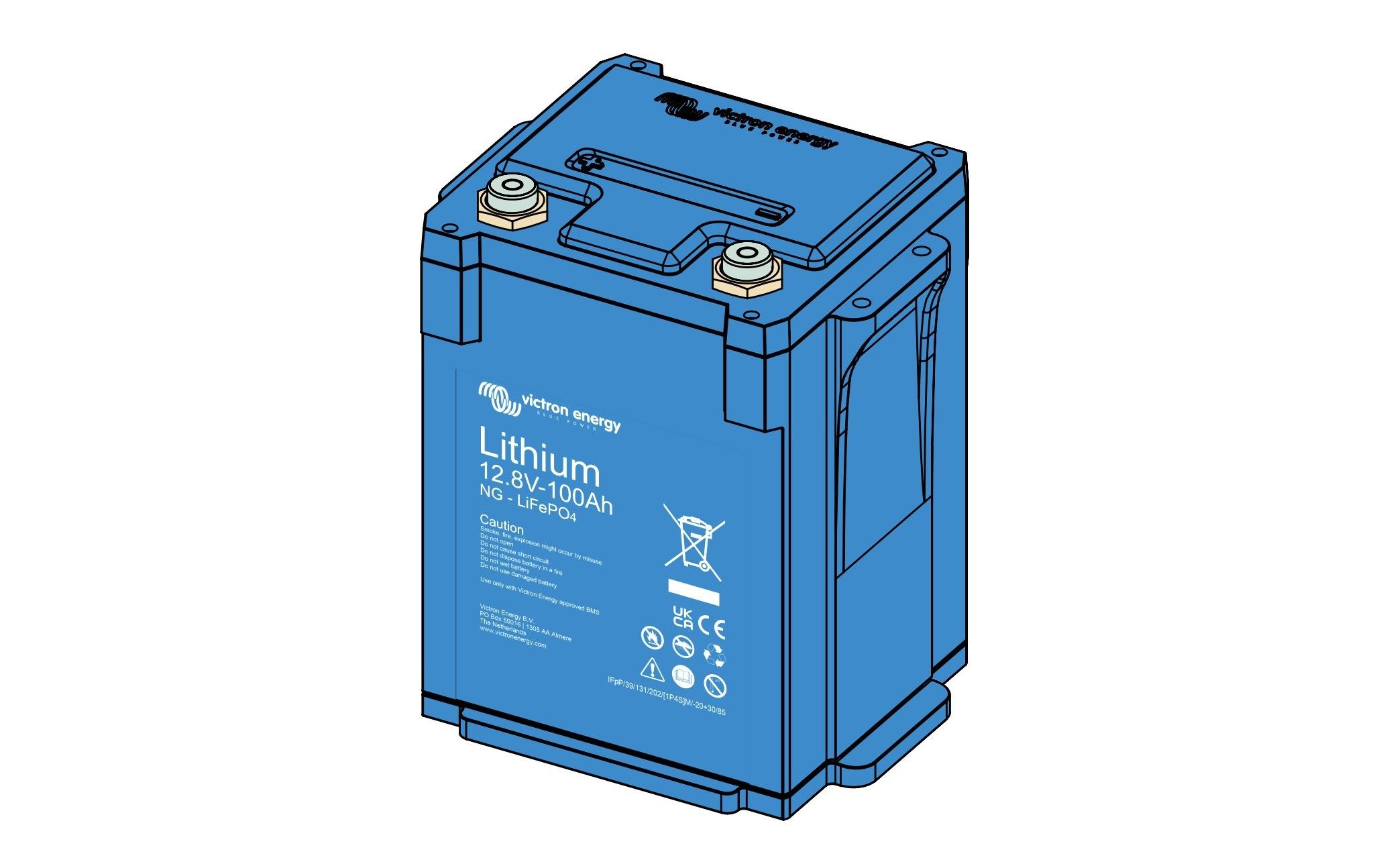 Victron Energy LiFePO4 12, 8V 100Ah NG 235 x 197 x 160 mm