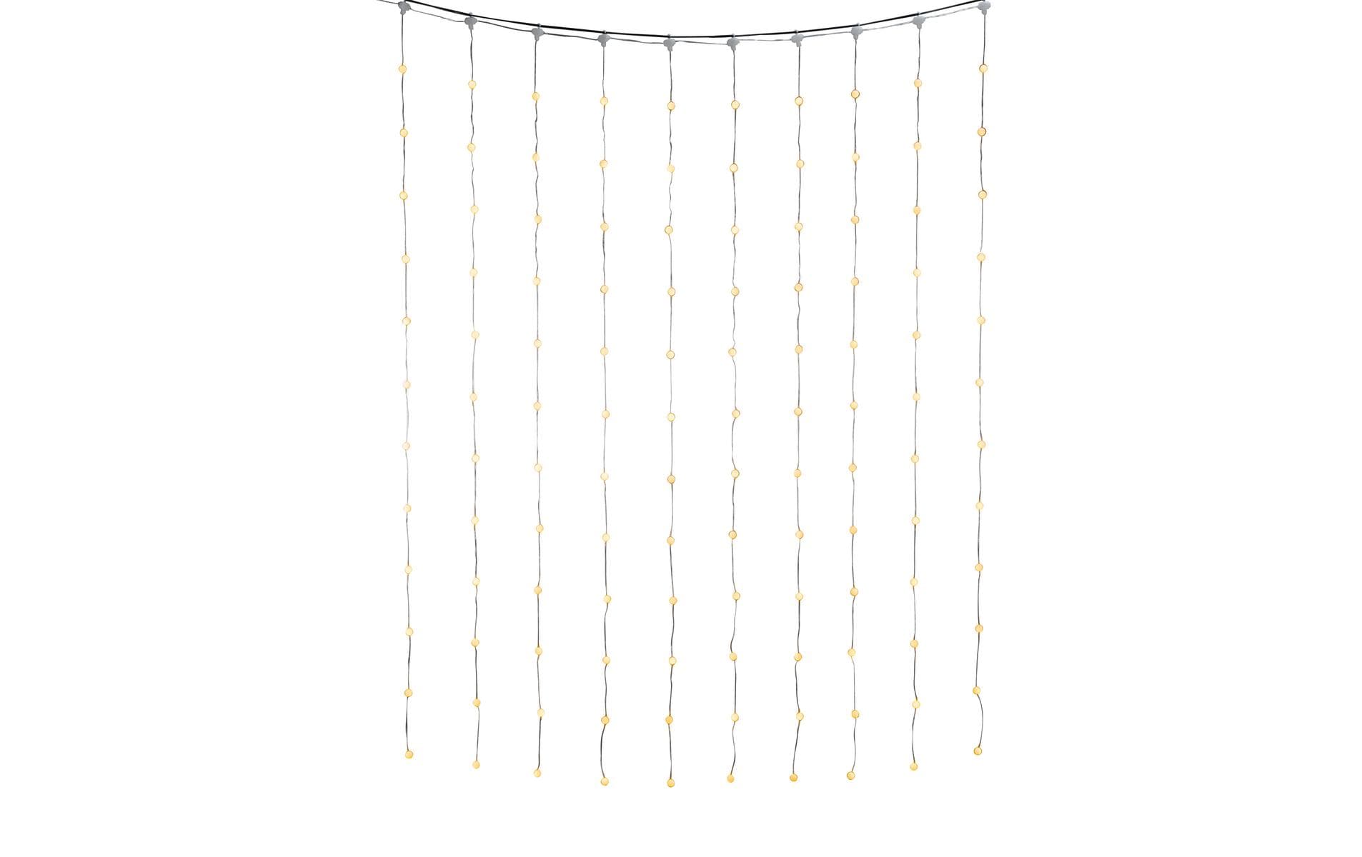1864407 - Mediatech Konstsmide LED Lichtervorhang 120 Schneebäl 120 bernsteinfarbene LED, USB, IP20 kaufen Schweiz | Mediatech.ch