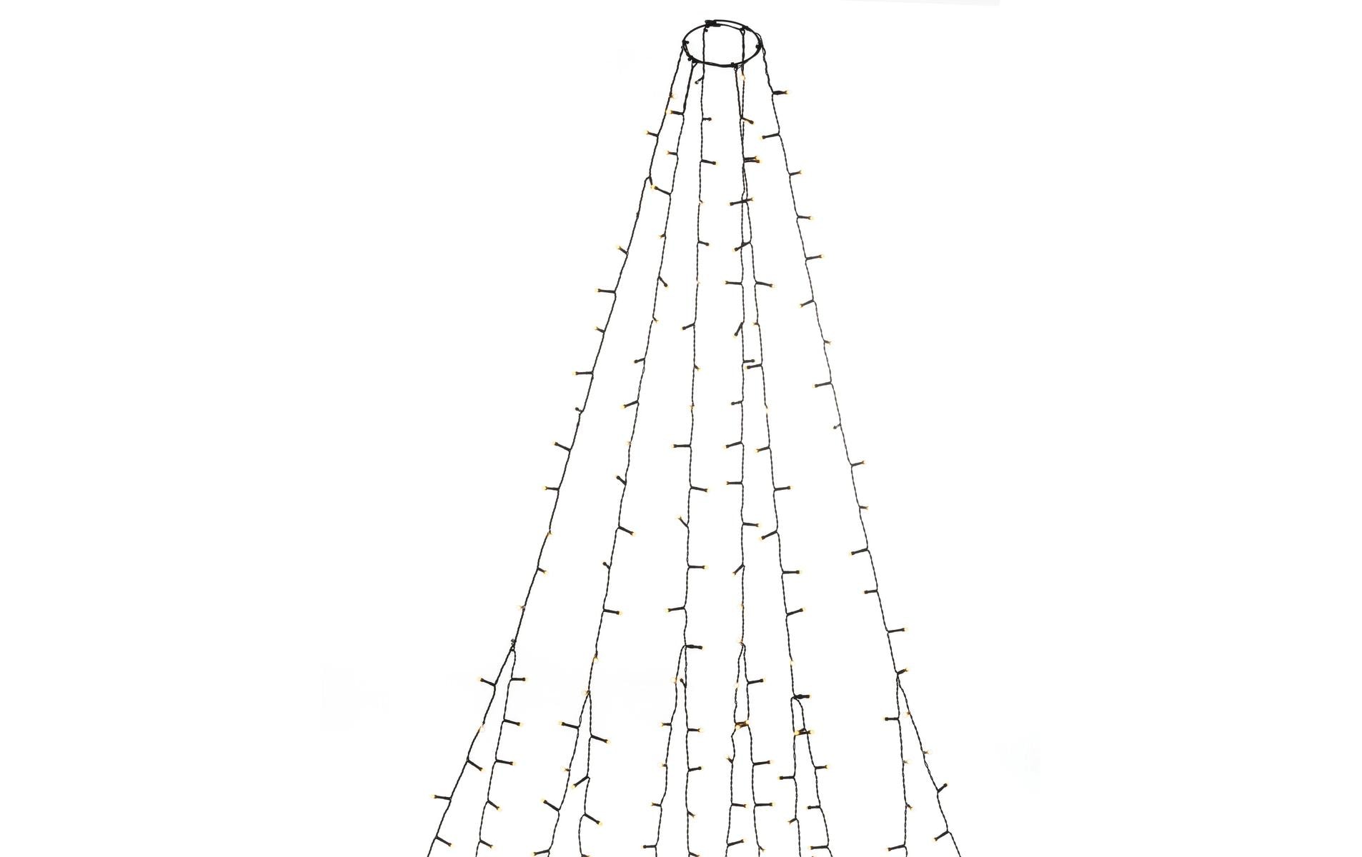 1864411 - Mediatech Konstsmide LED Baummantel 6 Stränge à 45 LE 270 bernsteinfarbene LED 3, 6W, Timer, IP55