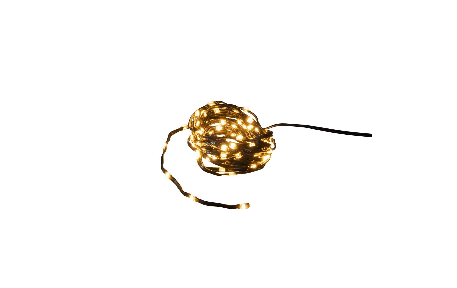 1864412 - Mediatech Konstsmide Micro LED Lichterkette Shine 5m 100 bernsteinfarbene LED 7, 2W, IP55 kaufen Schweiz | Mediatech.ch